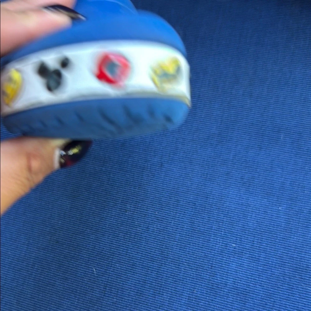 CROCS Blue and Black Water Shoes with Perforated Design